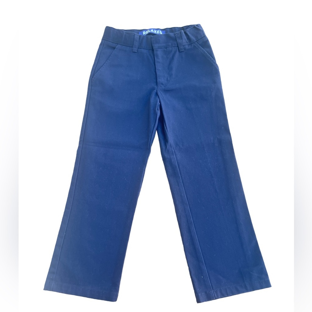 French toast relaxed boys Blue uniform pants size 7
